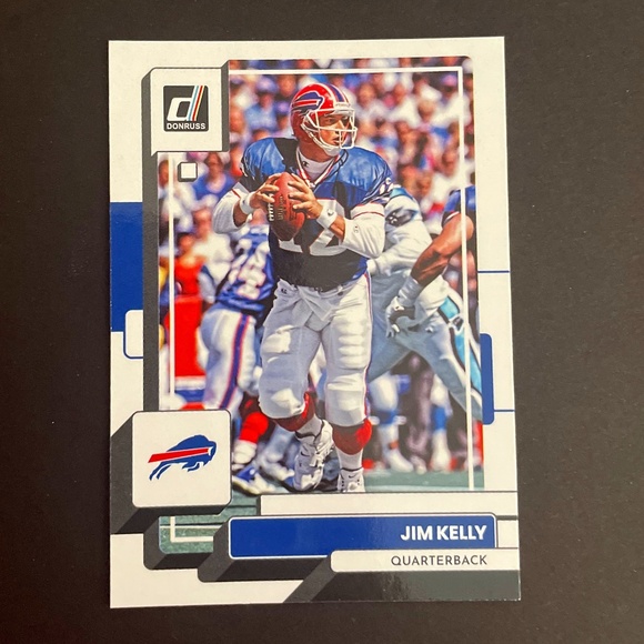 Jim Kelly: Buffalo Bills, Quarterback 2022 Panini Donruss Football #121 - Picture 1 of 2